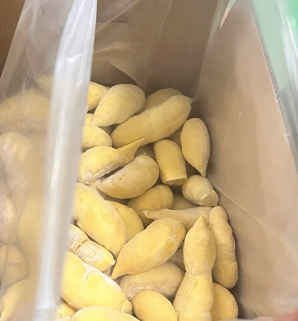 AI生成的榴莲与果肉示意图，不用于品种鉴定
