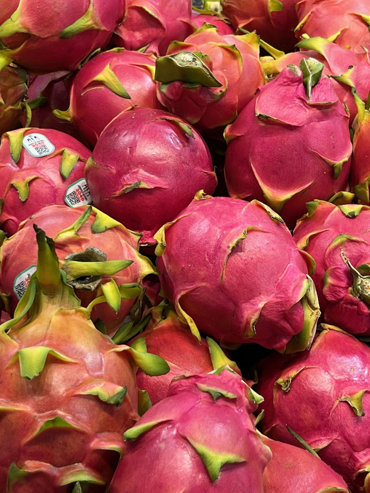 Illustrative dragon fruit photograph; flesh colour and cultivar are not verified.