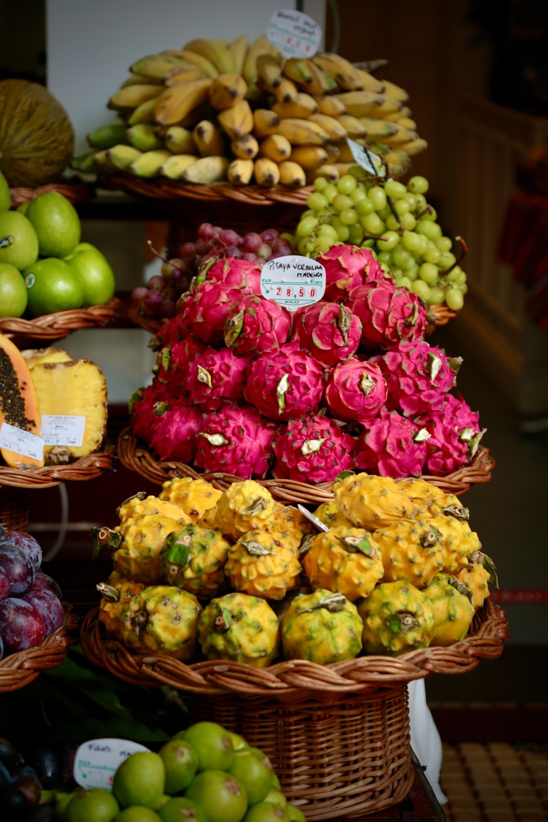 Illustrative dragon fruit photograph; flesh colour and cultivar are not verified.
