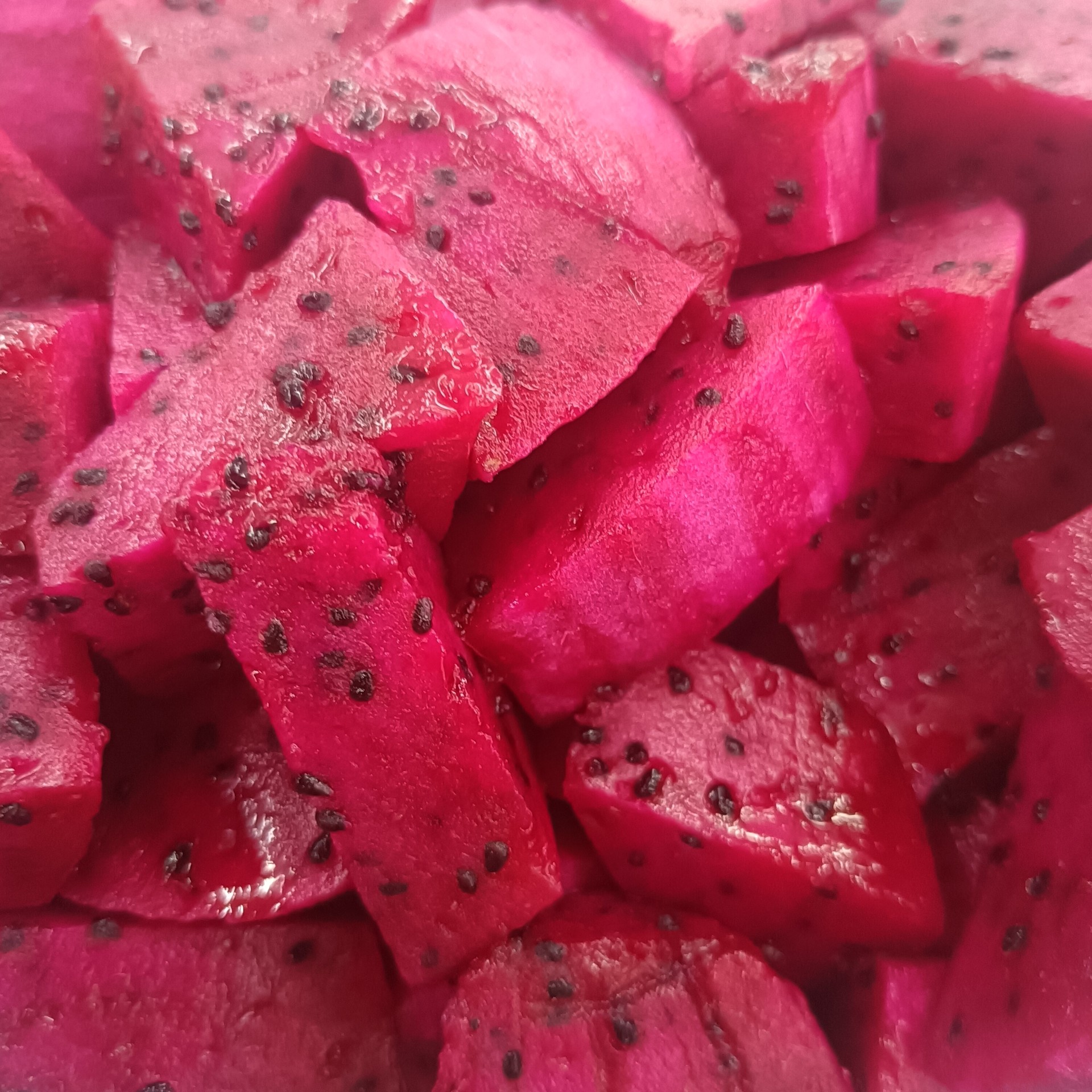 Red Dragon Fruit - fresh flesh detail - Fumikas Sagisavas